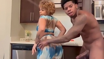 A Beautiful Woman Gives A Blowjob And Has Sex In The Kitchen.